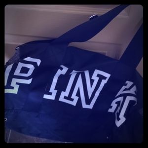 Pink VS duffel bag